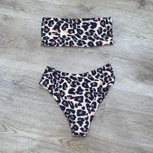 NEVER WORN Cheetah Bikini
